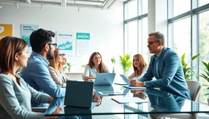 Engaging session with a business coach Los Angeles focusing on transformative strategies for professional growth.