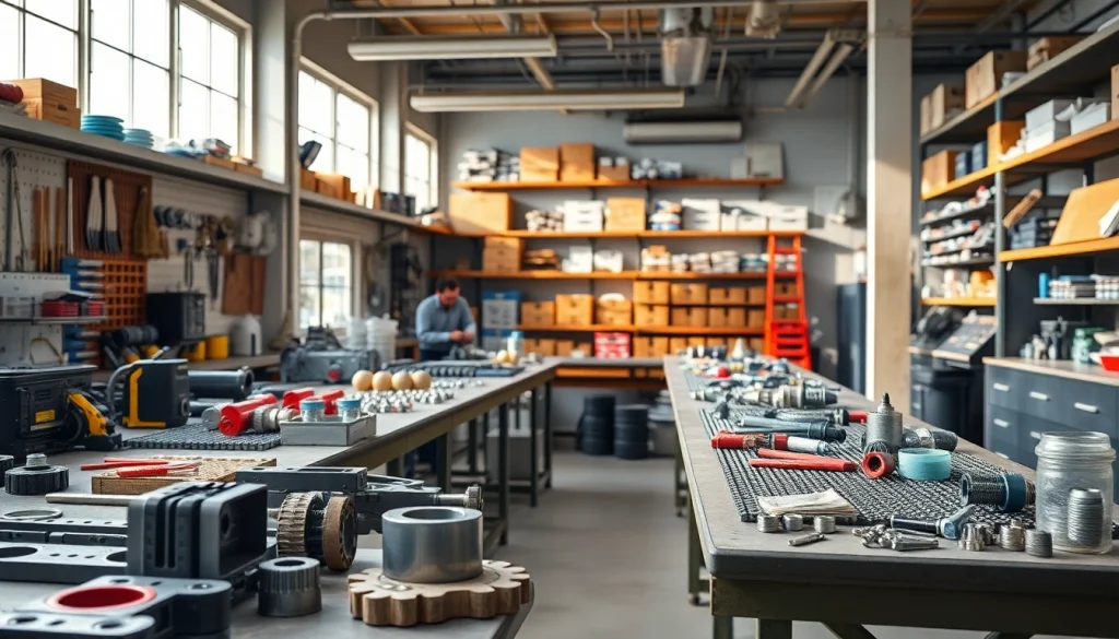 High-quality bowling parts for AMF displayed in a professional workshop.