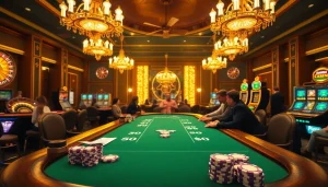 Bermain poker di kasino mewah dengan dekorasi yang hidup dan elemen dewanaga89.