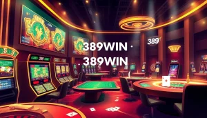 Experience thrilling games at 389WIN's dynamic online casino atmosphere.