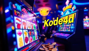 Kode4d vibrant gaming interface showcasing thrilling slot games with dynamic animations