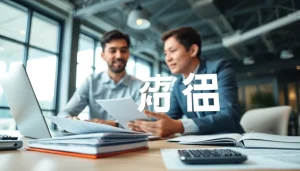 카드깡에 대한 설명을 하는 전문가의 모습과 사무실 환경