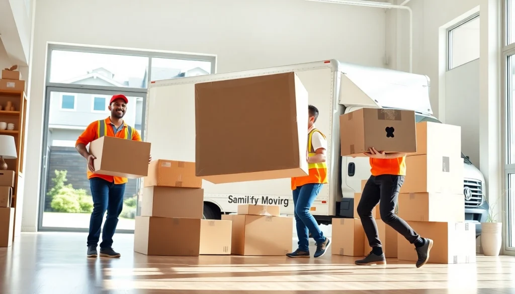 Efficient movers Vancouver expertly managing a local move with team collaboration.