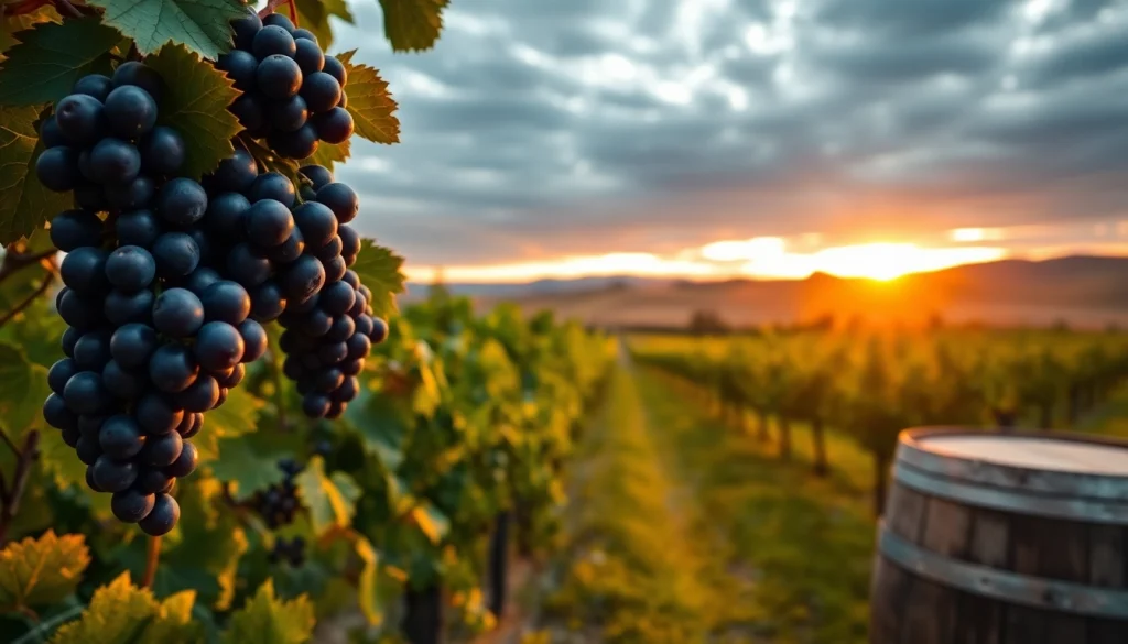 Tasting wines against a golden sunset backdrop at Sacramento Wineries.