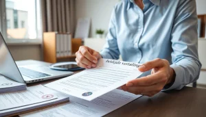 Professional translator focusing on beëdigde vertaling in a modern office environment.