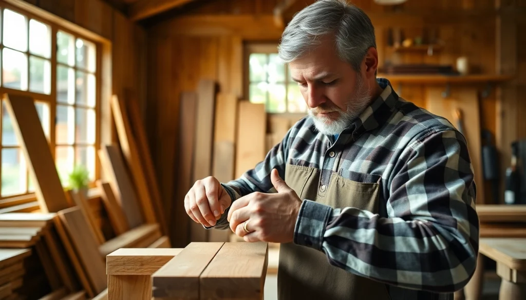 Join a Carpentry Apprenticeship Near Me with skilled craftsmen in a bright workshop.