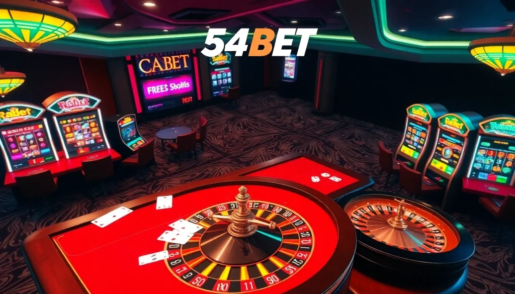 Experience the thrill of gambling at 54BET with engaging casino games and vibrant slot machines.