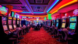 Discover the best online casinos for Canada featuring vibrant gaming rooms with engaged players.