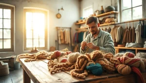 Craftsmanship in action at https://www.ound-ound.com showcasing natural fibers.
