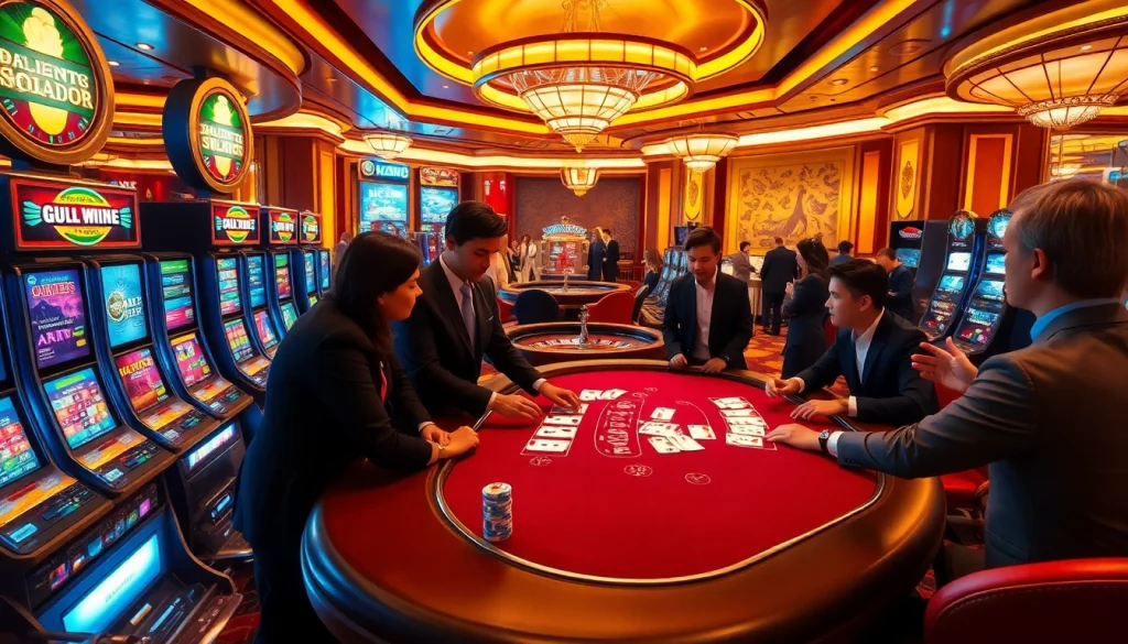 Experience the thrill of gaming at เจ้ามือรับแทง F168 with high-stakes poker and vibrant casino ambiance.