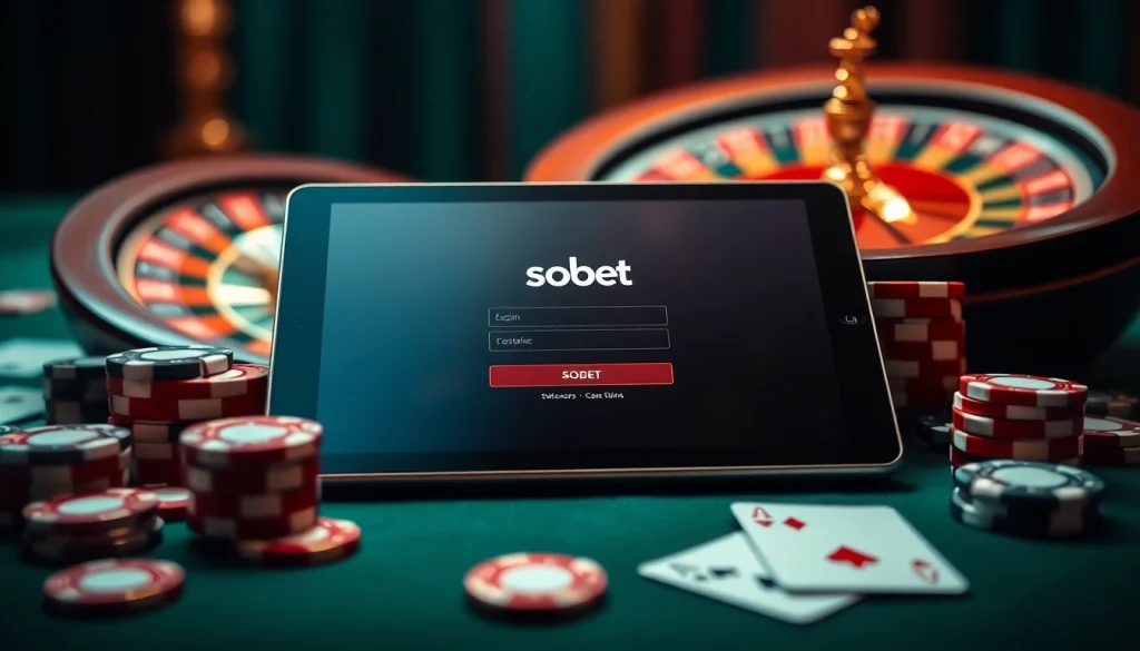 Experience excitement with sbobet login amidst luxurious casino elements.