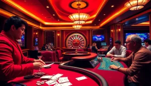 Experience the thrill of game 98win with high-stakes blackjack and poker action in a luxurious casino.