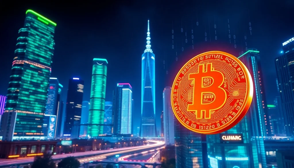 Comprendre bitcoin et son impact sur la finance numérique à travers ce symbole futuriste.