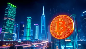 Comprendre bitcoin et son impact sur la finance numérique à travers ce symbole futuriste.