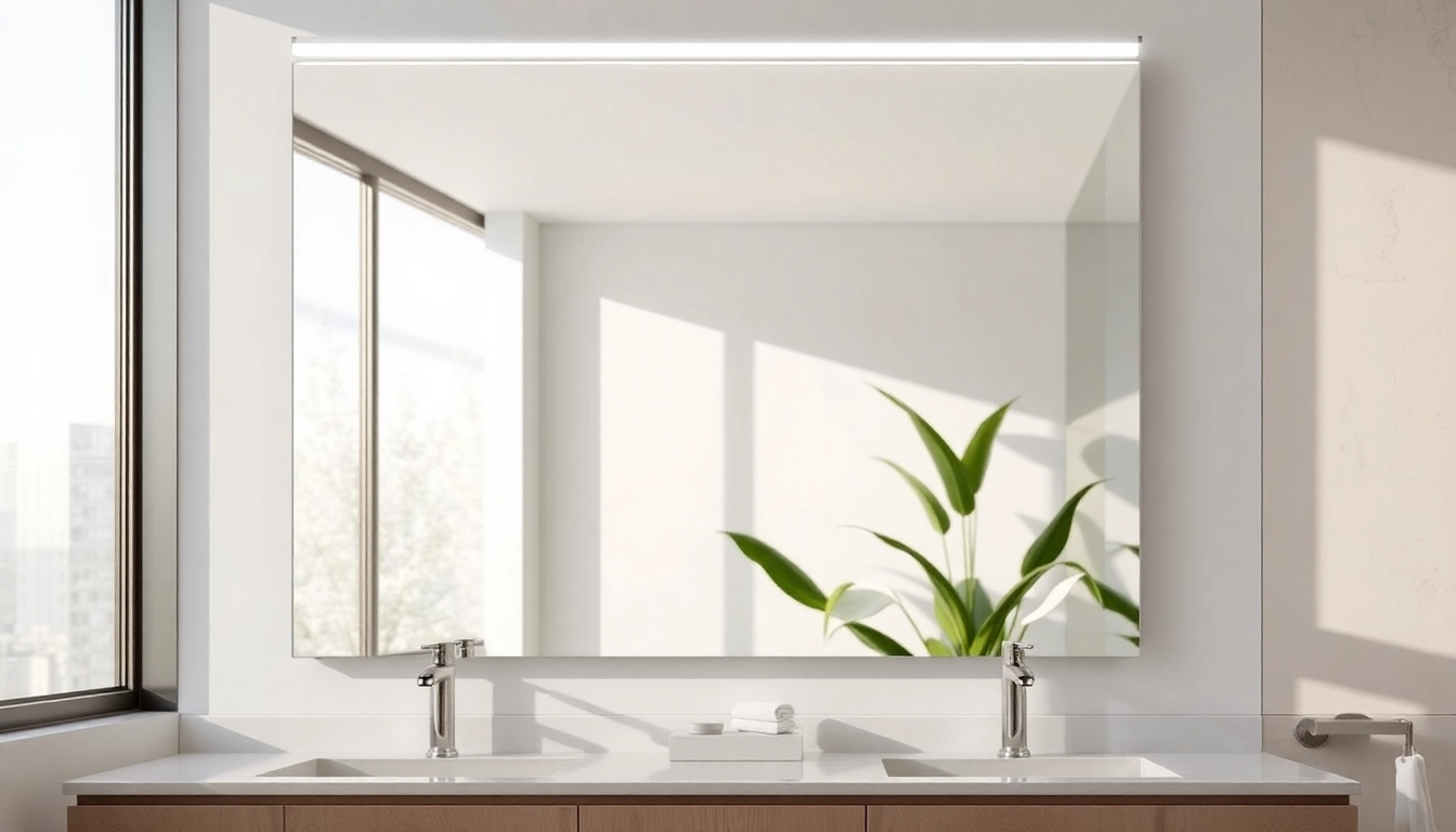 Enhance Your Space with a Modern Bathroom Mirror with LED Light
