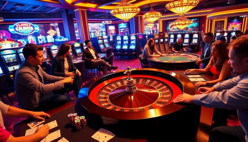 Players engaging at a roulette table and enjoying their experience at gg88bz casino.