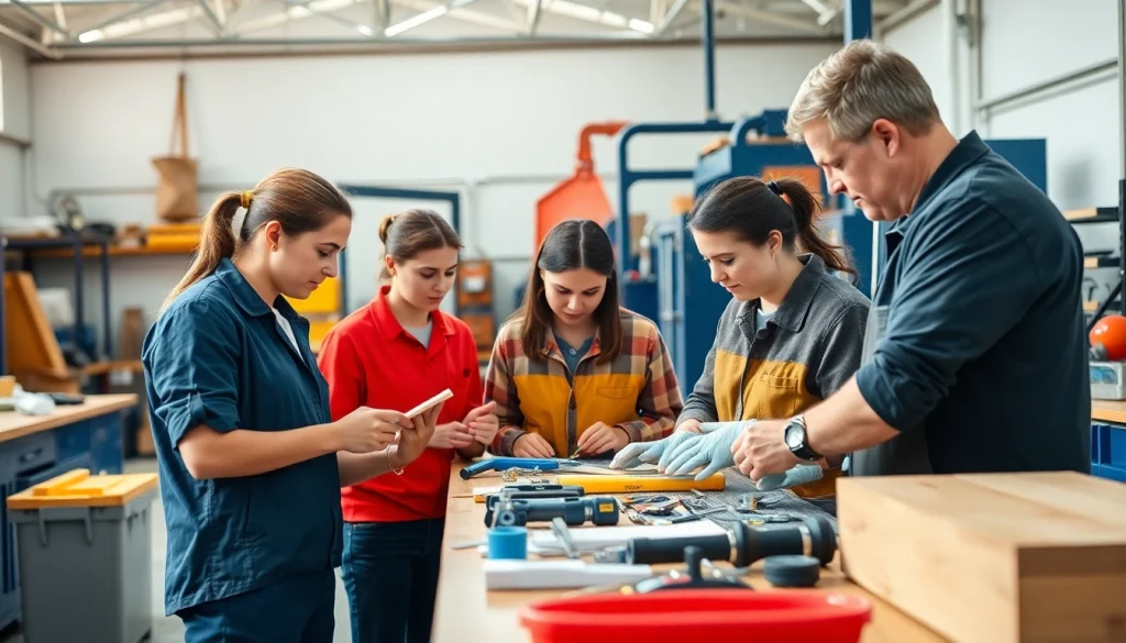 Students at a Trade School In Tennessee engage in practical training under expert guidance.