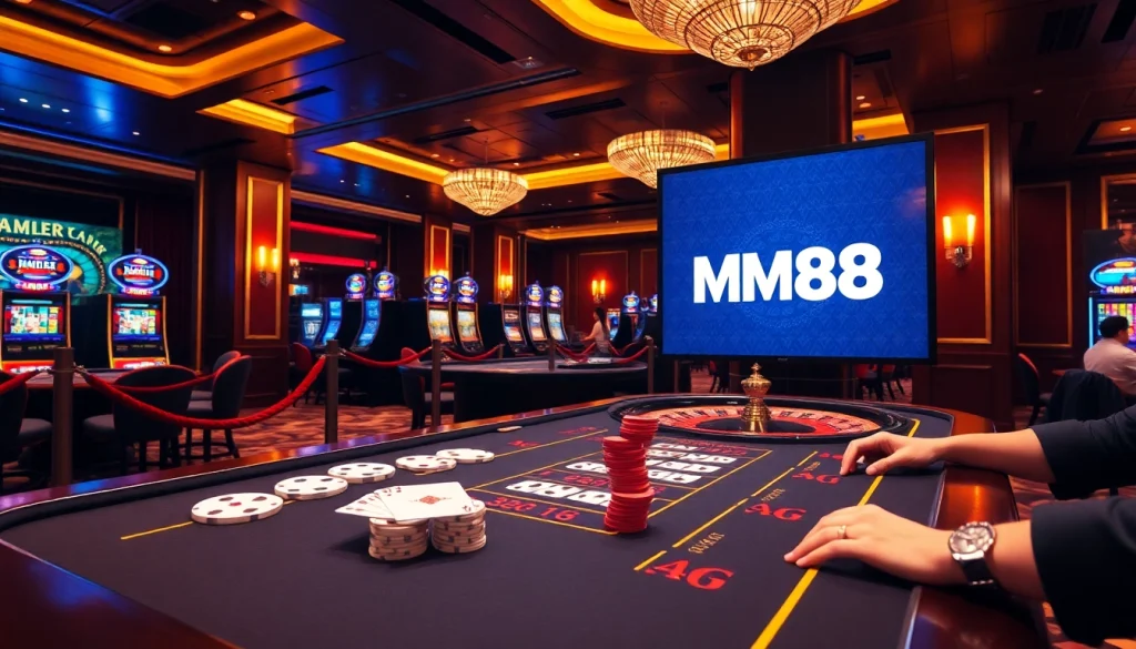 Experience thrilling gameplay at mm88 kjc with exciting card games and vibrant casino ambiance.