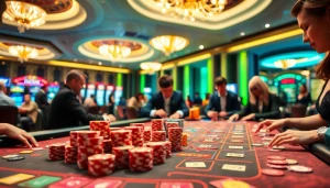 Reddit users enjoying an engaging casino gaming experience at a vibrant table.
