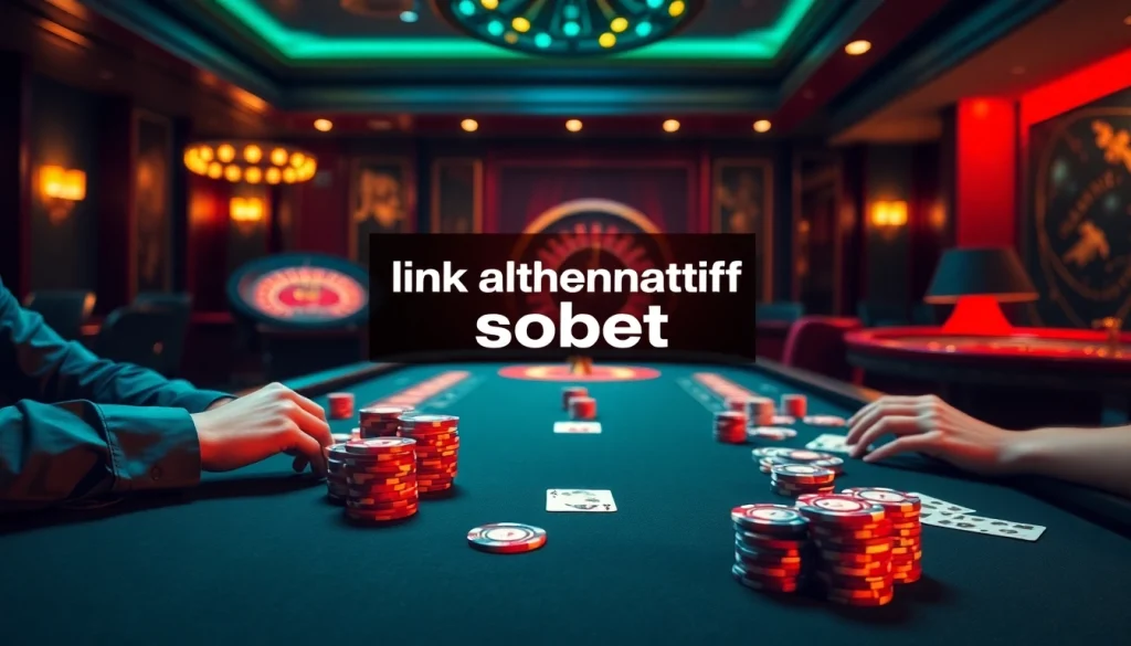 Experience thrilling gameplay at the poker table while discovering link alternatif sbobet for online betting.