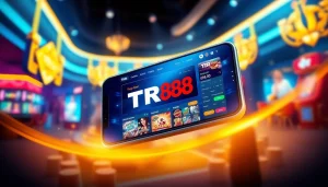 Engaging TR88 online casino interface on mobile, showcasing vibrant games and promotions.