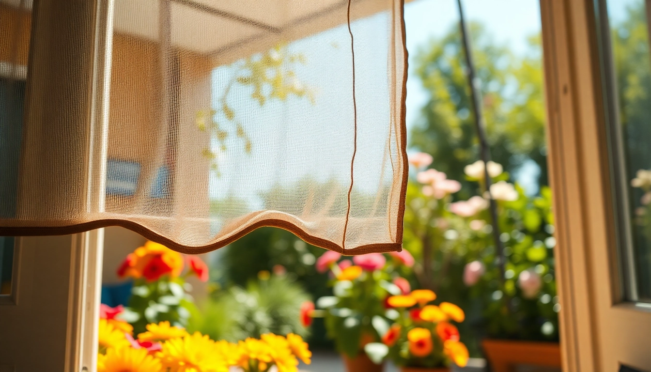 Effektiv myggenet dør til beskyttelse mod insekter i dit hjem.