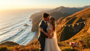 Big Sur wedding photographer captures a couple's love in a breathtaking landscape.