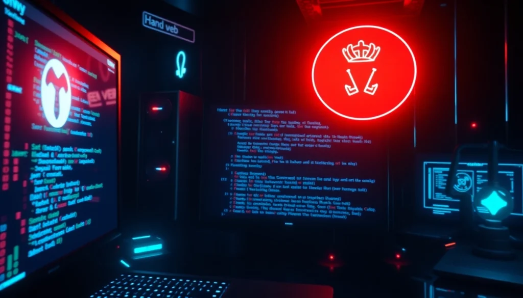 Explore hidden wiki tor services in a stylized dark web interface with vibrant neon elements.