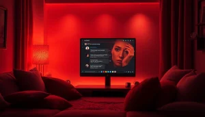 Engaging NSFW AI chat interface in a cozy, intimate setting, creating a warm and inviting atmosphere.