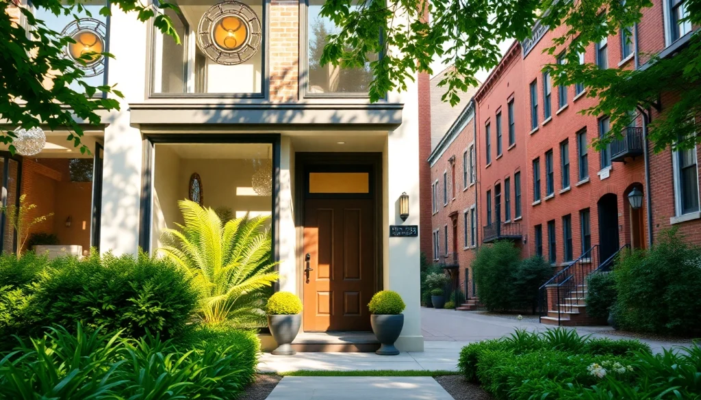 Showcasing Residential architectural services Boston with modern design and elegant landscaping.