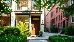 Showcasing Residential architectural services Boston with modern design and elegant landscaping.