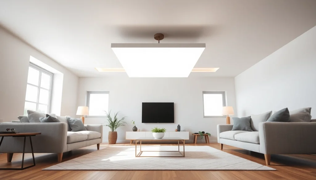 Illuminate your space with a stylish square light fixture enhancing modern interiors.