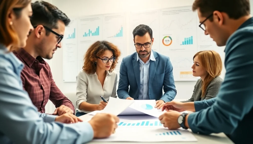 Team brainstorming strategies for Acquisition Planning in a modern office setting.