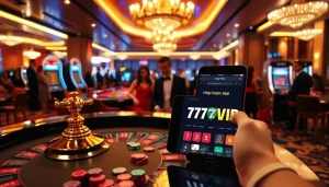 An exciting moment at the casino featuring vibrant gaming action on https://777vipbr.app/ with roulette and slot machine highlights.