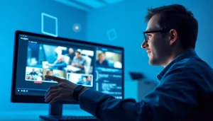 Generate video to prompt AI insights in a modern workspace.